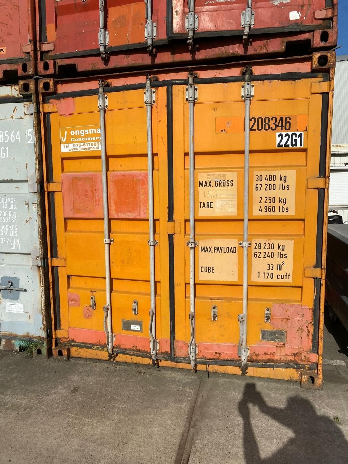 Gebruikte 20ft zeecontainer - Diverse kleuren beschikbaar, Ophalen of Verzenden