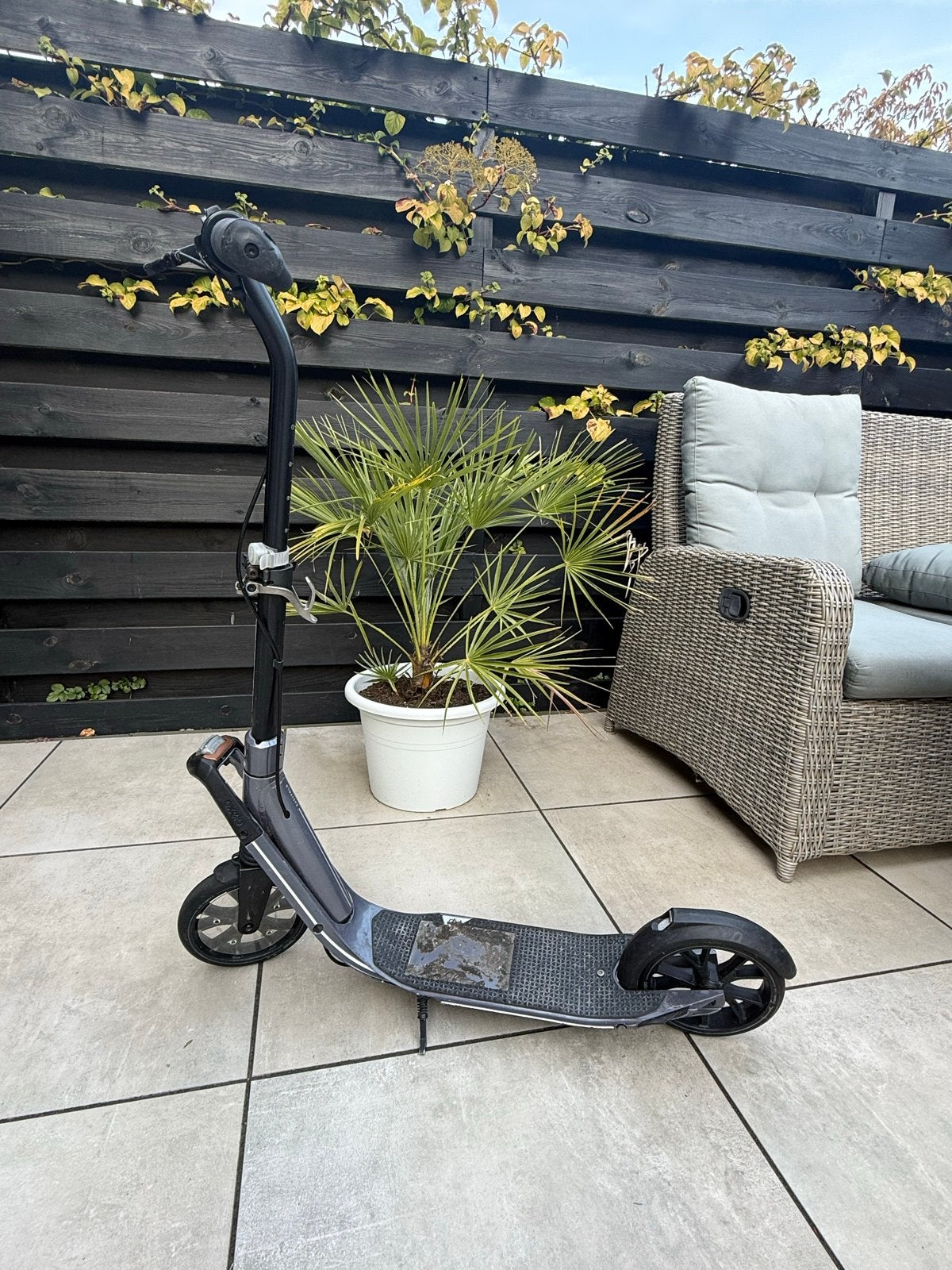 Oxelo opvouwbare volwassen step - Grijs, Fietsen en Brommers, Ophalen of Verzenden, Gebruikt, Gewone step