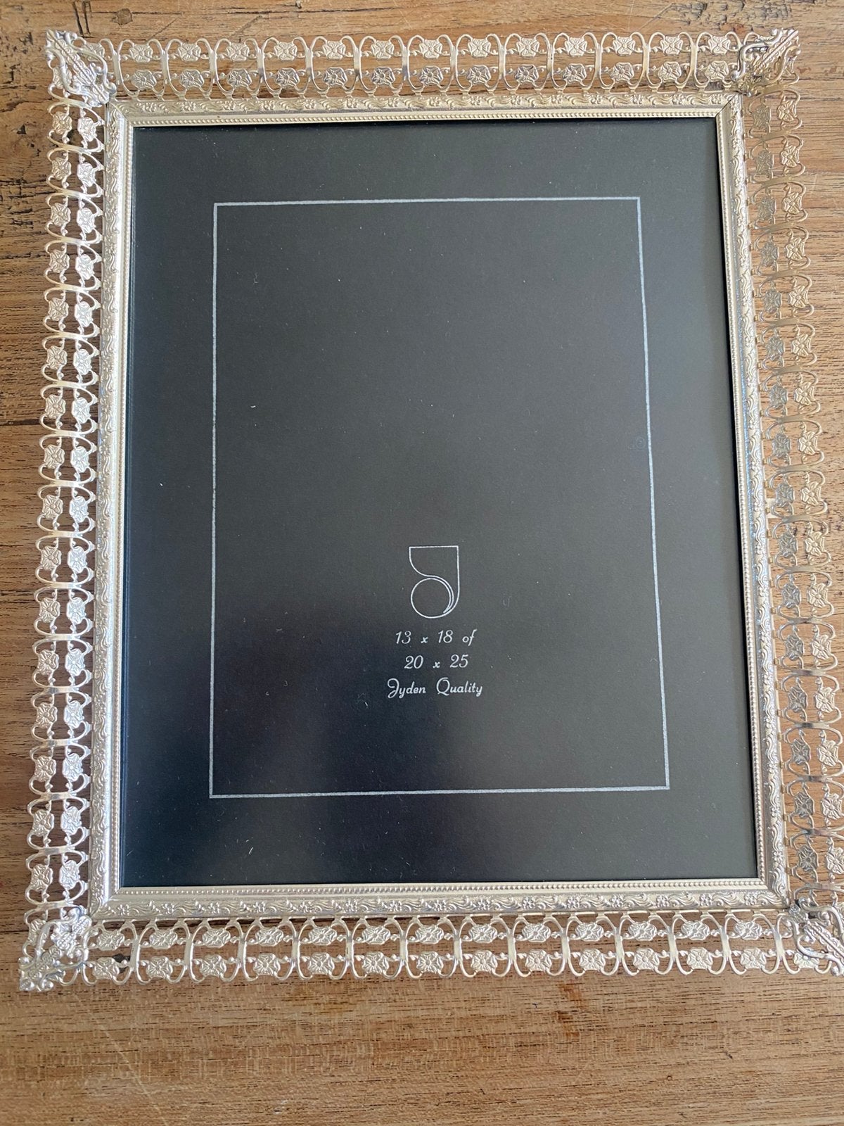 Filigrain fotolijst met mat glas Jyden, 23 cm, Ophalen of Verzenden, Zo goed als nieuw, Fotolijst