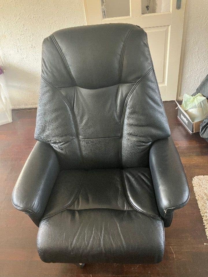 Mooie leren fauteuil // in topconditie, Huis en Inrichting, Ophalen, Zo goed als nieuw, 50 tot 75 cm, Leer