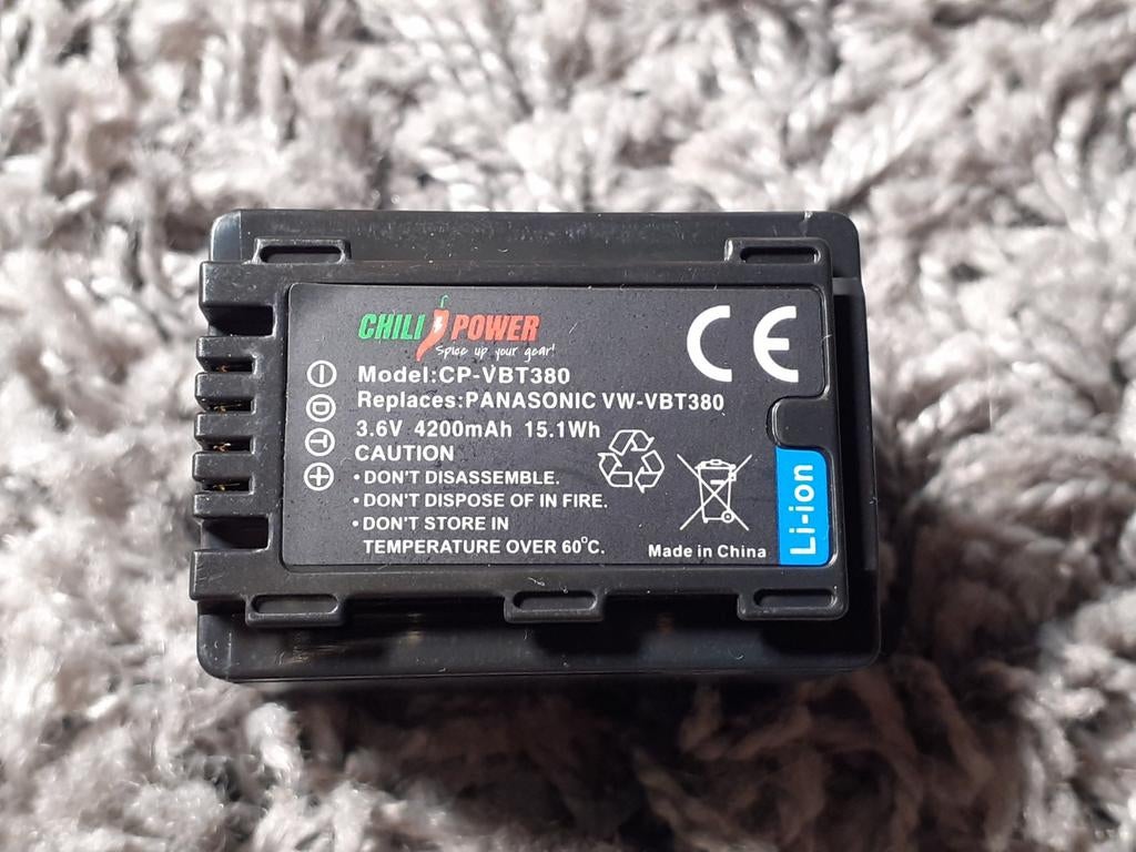 ChiliPower VW-VBT380 accu voor Panasonic - 4200mAh, Ophalen of Verzenden, Nieuw