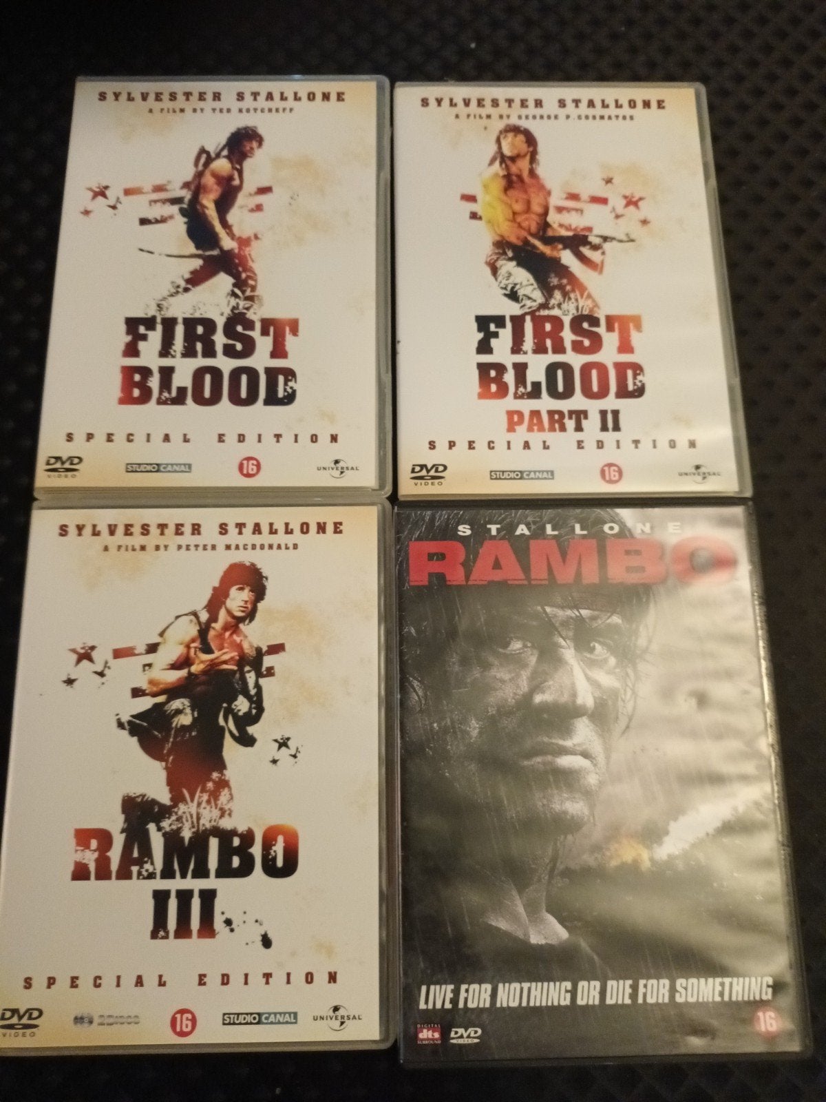 dvd Rambo 1-4, Vanaf 16 jaar, Ophalen of Verzenden, Zo goed als nieuw, Actie en Avontuur