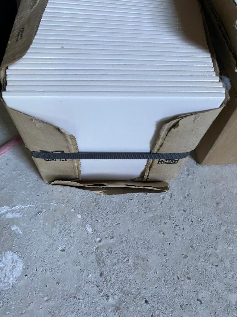 Te koop MOSA wandtegels 15x 15 cm wit NIEUW, Zo goed als nieuw, Minder dan 5 m², Wandtegels, Keramiek