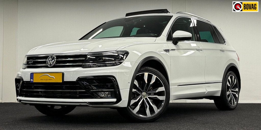 Volkswagen Tiguan 2.0 TSI 4Motion*3xR-Line*190PK*Panodak*Led, Gebruikt, Zwart, 1984 cc, Wit