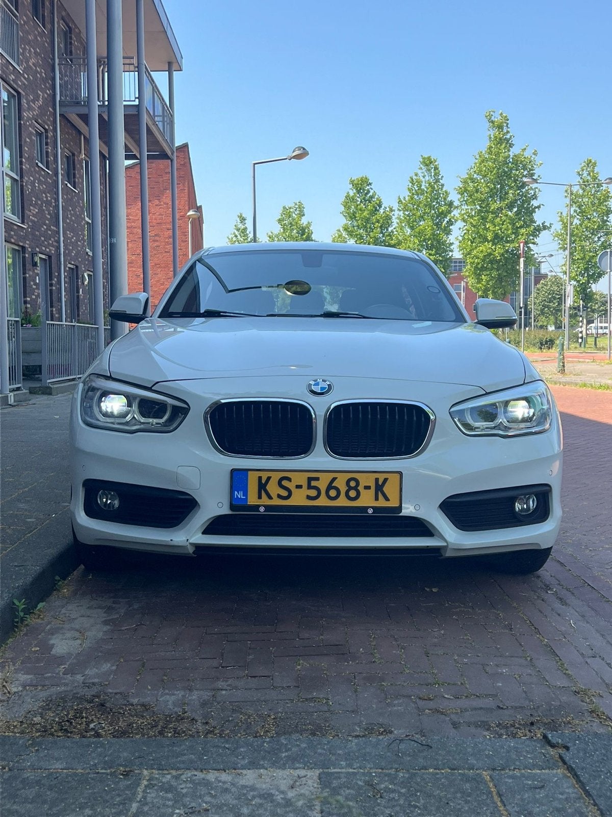 BMW 1-Serie 118i | Automaat | Facelift | 2015 | Wit, Auto's, BMW, Wit, 650 kg, USB, Particulier