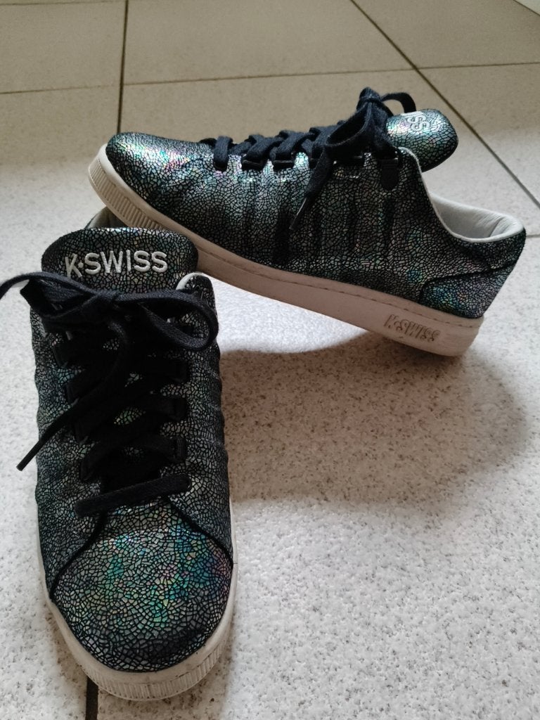 K-Swiss limited edition sneaker maat 40 Tongue Twister, Zwart, Ophalen of Verzenden, K-Swiss, Sneakers of Gympen