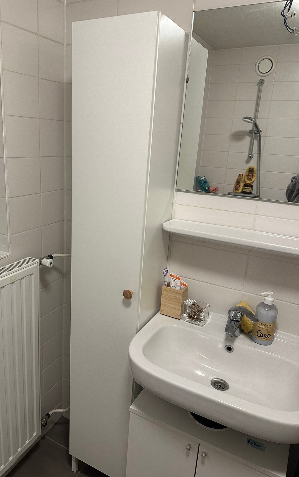 Hoge badkamerkast, Ophalen, (Half)hoge kast, 50 tot 100 cm, Zo goed als nieuw