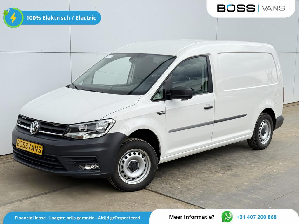 Volkswagen E-Caddy 37kWh 113PK L2 Elektrisch Caddy ABT Maxi, Auto's, Bestelauto's, Stof, Gebruikt, Zwart, 1776 kg