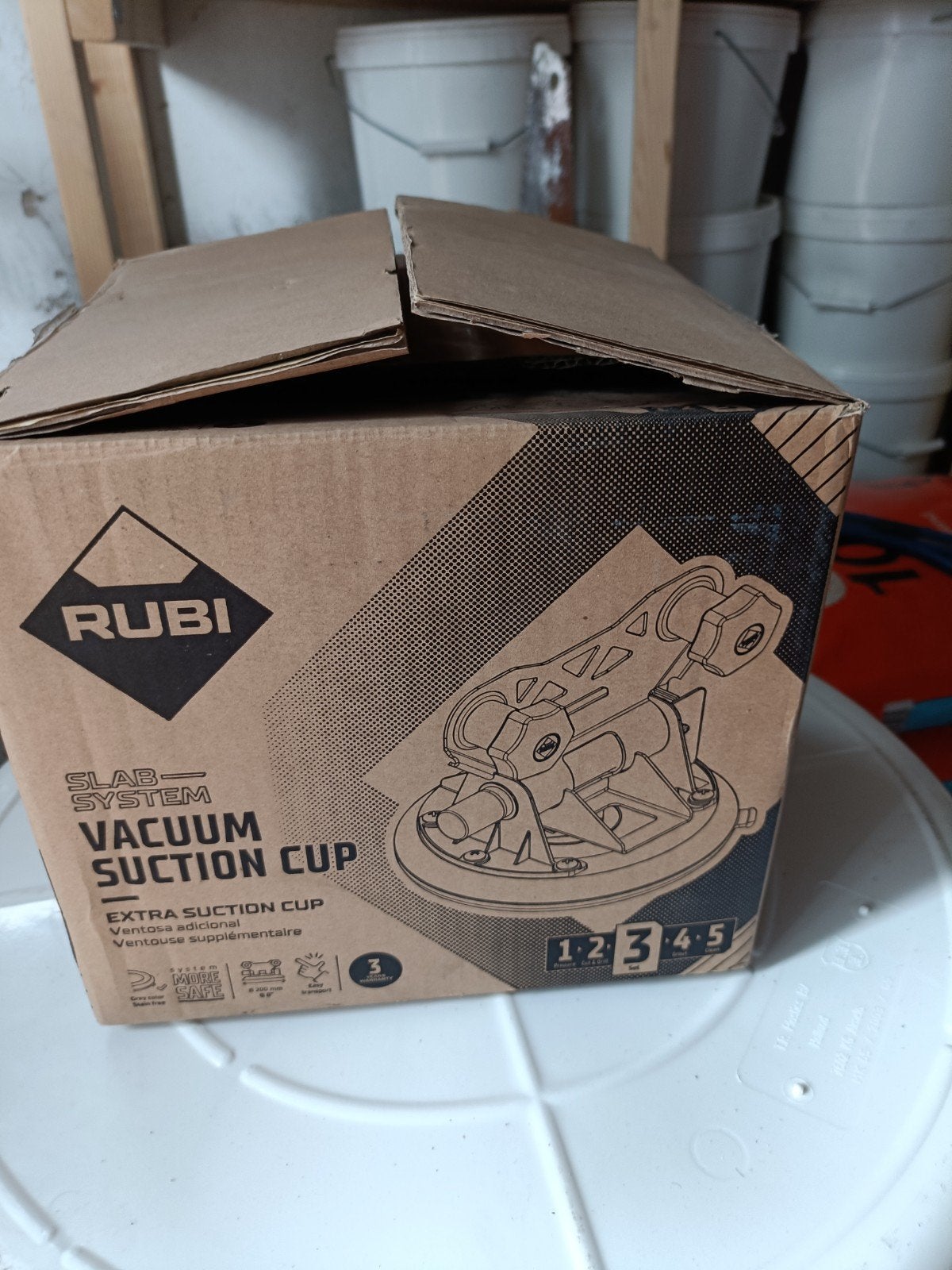 Rubi Slab System Vacuüm Zuignap - Extra Zuignap, Ophalen of Verzenden, Zo goed als nieuw, Overige typen, Rubi