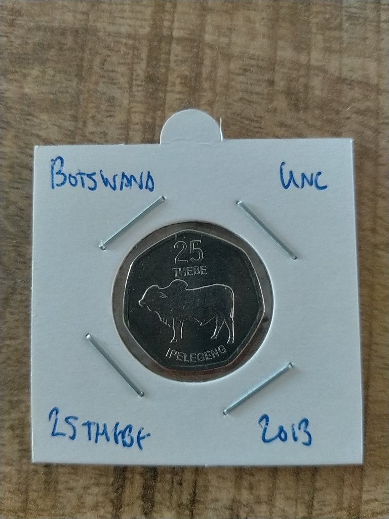 Botswana 25 Thebe 2013 , UNC, Verzenden, Overige landen, Losse munt