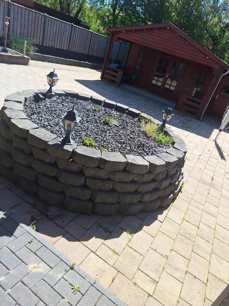 Natuurstenen Bloembak / Verhoogde Border, Tuin en Terras, Grind, Keien en Split, Ophalen, Overige materialen, Gebruikt, Overige typen