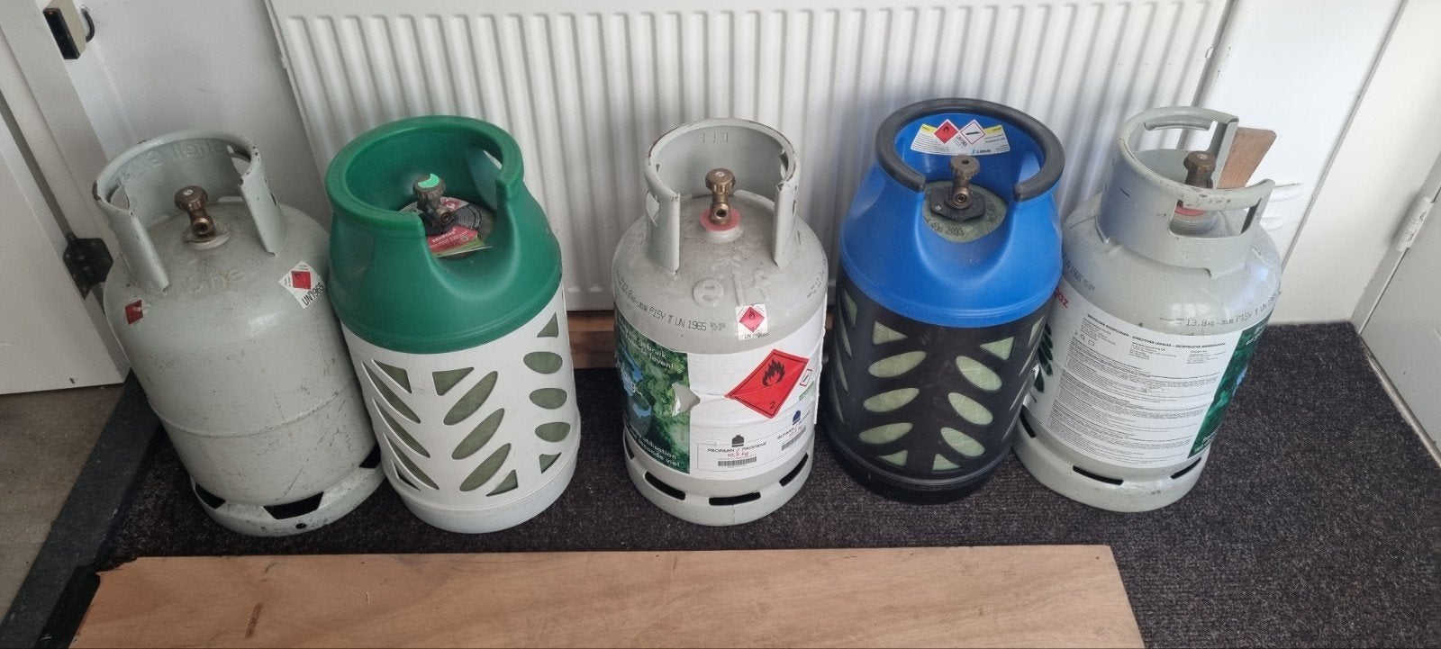 5x Gasflessen Butaan Propaan LPG Benegas Nova Antargaz, Ophalen, Gebruikt