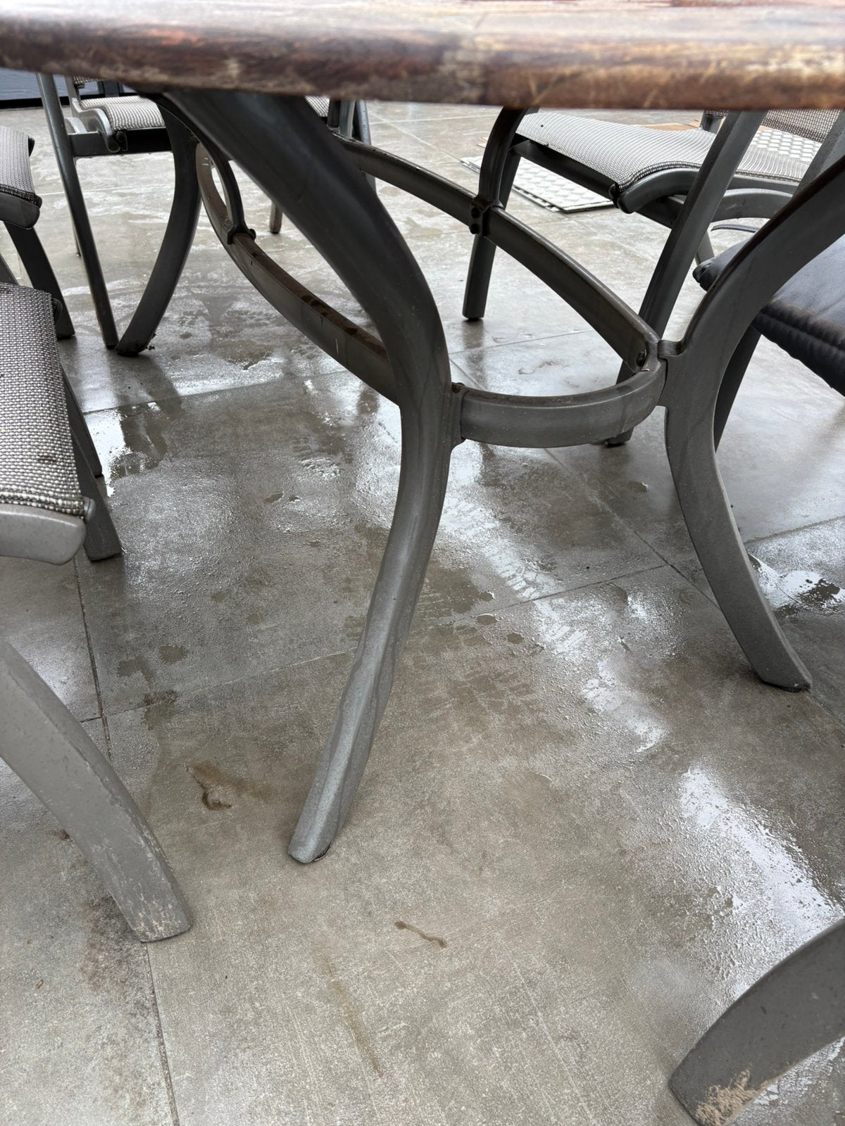 Ovale hardhouten tuintafel, Tuin en Terras, Tuintafels, Ophalen, Gebruikt, Ovaal, Hout