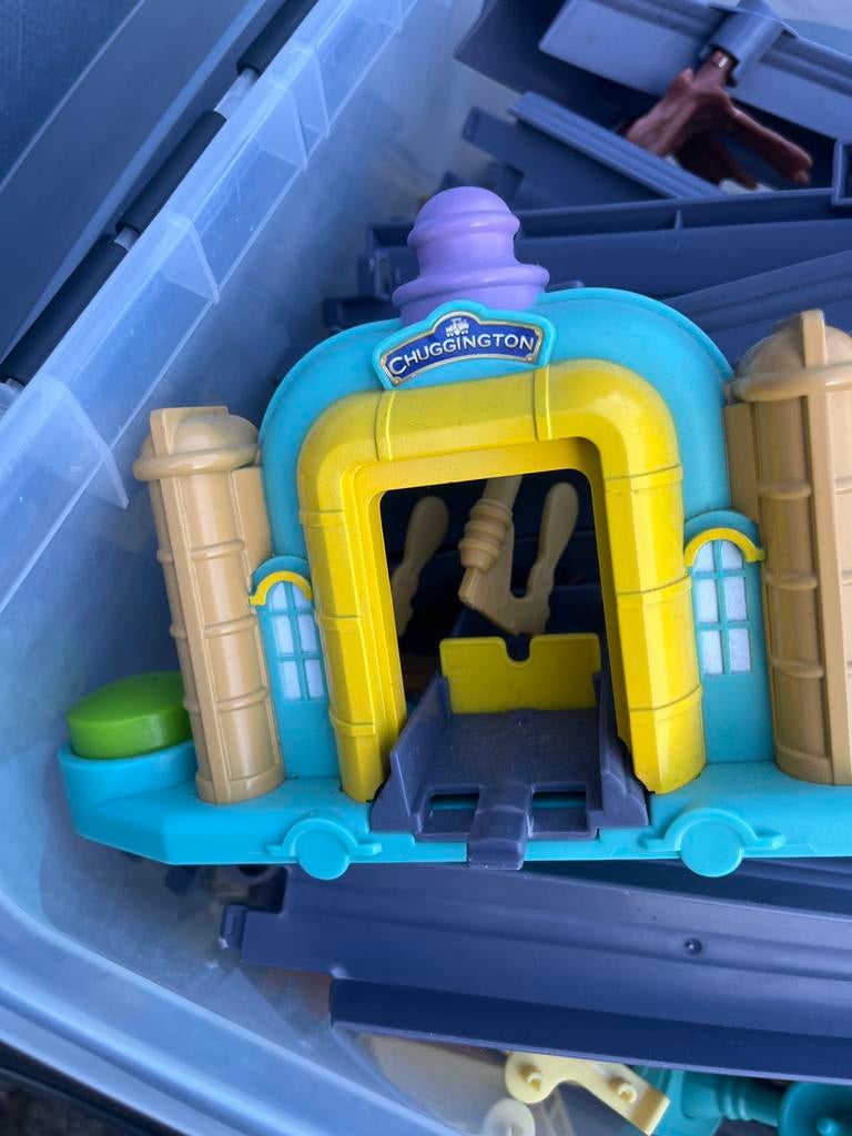 Grote set Chuggington treinspoor en station, Ophalen of Verzenden, Gebruikt, Jongen of Meisje
