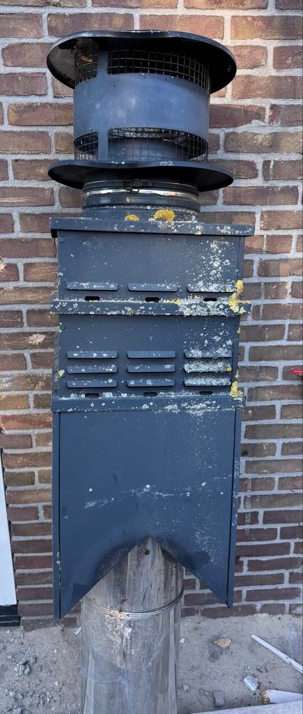 Gebruikte schoorsteen/dakdoorvoer, Huis en Inrichting, Kachels, Ophalen, Gebruikt, Hout, Houtkachel