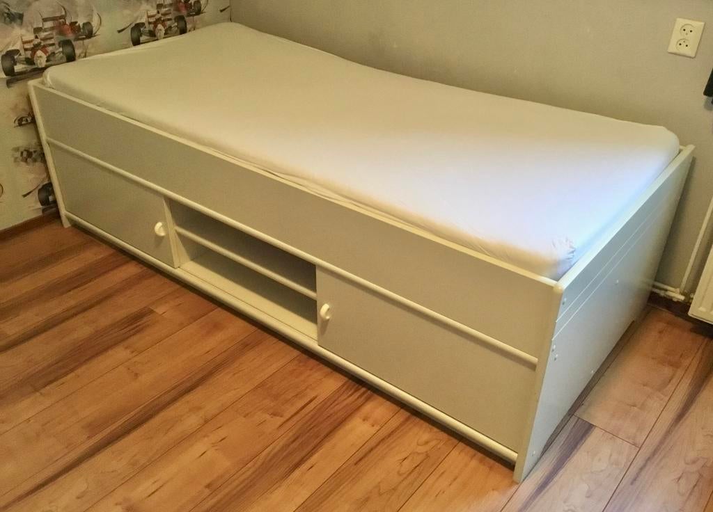 Eenpersoonsbed, Huis en Inrichting, Ophalen, 90 cm, Eenpersoons, Zo goed als nieuw