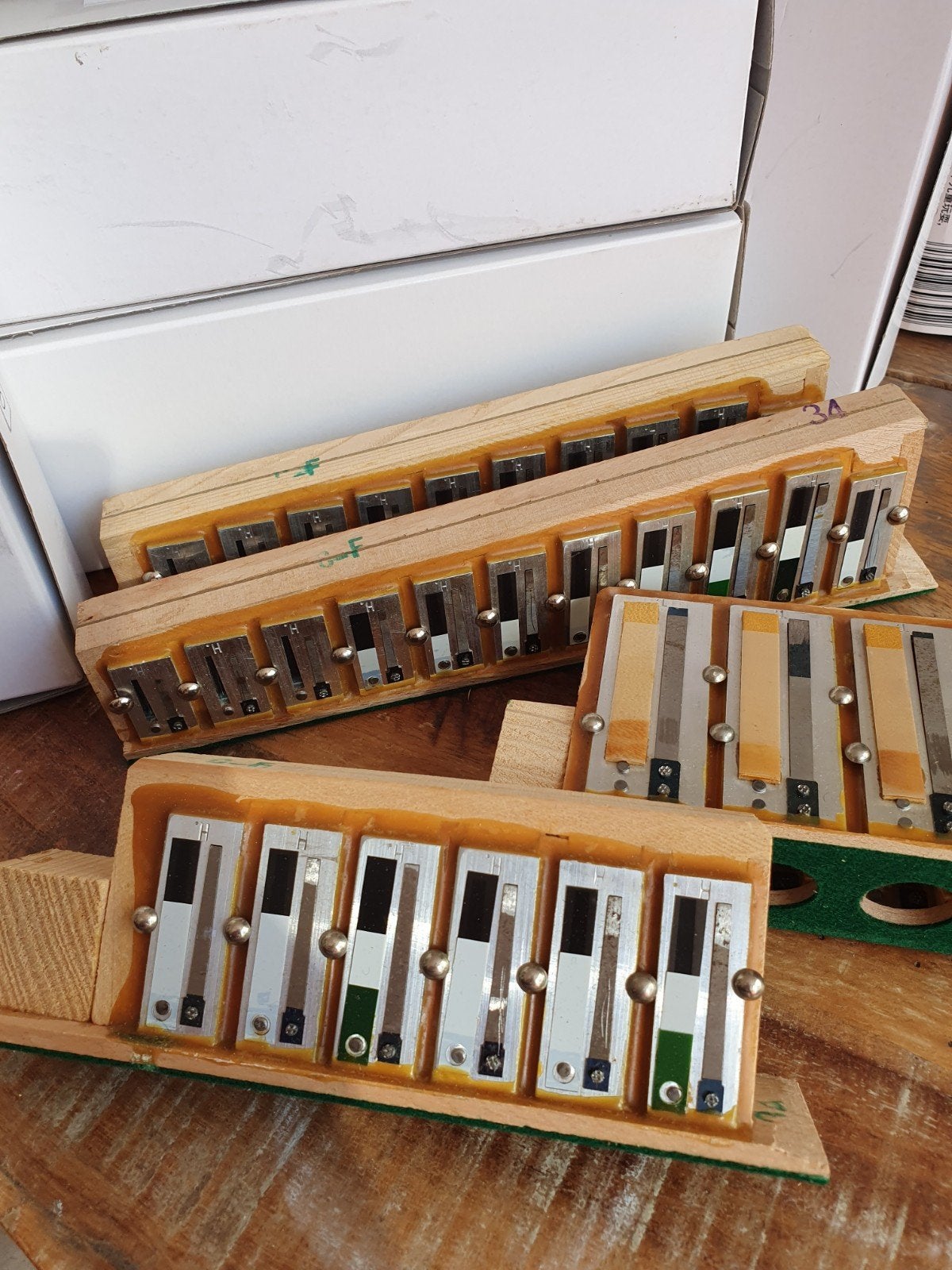 C-F blokken voor Hohner Goudband, Muziek en Instrumenten, Ophalen of Verzenden, Gebruikt, Overige formaten, Hohner