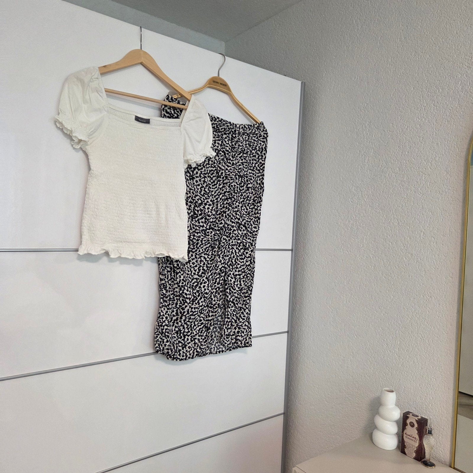 Leuke set: Tijgerprint rok (40) & T-shirt (S) - Zomer combi, Kleding | Dames, Ophalen of Verzenden, Gedragen, Maat 38/40 (M), Overige kleuren