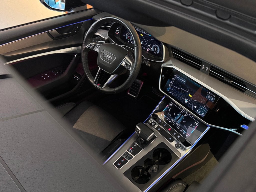 Audi A6 Avant 55 TFSI e QUATTRO 3x S-LINE 367PK|PANO|MATRIX|, Auto's, Audi, Automaat, Gebruikt, 4 cilinders, Blauw