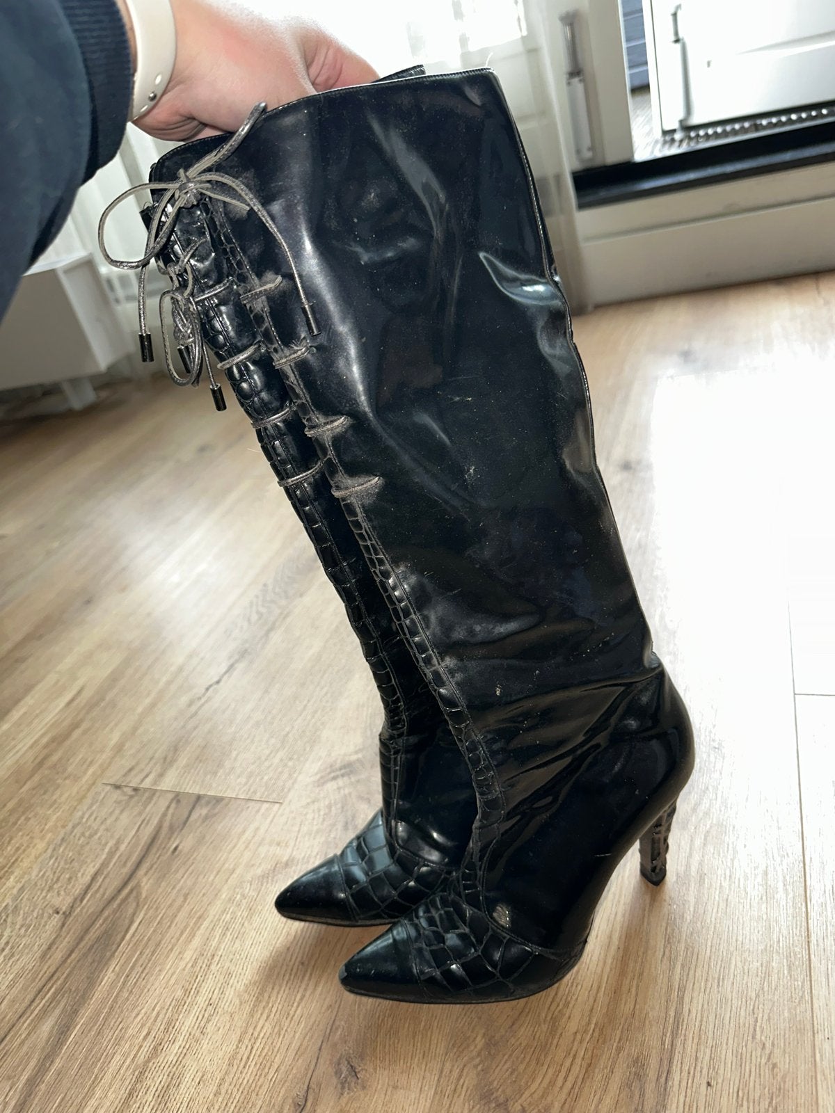 Roberto Botticelli Vintage Laarzen - Perfecte Staat, Verzenden, Zo goed als nieuw, Zwart, Hoge laarzen