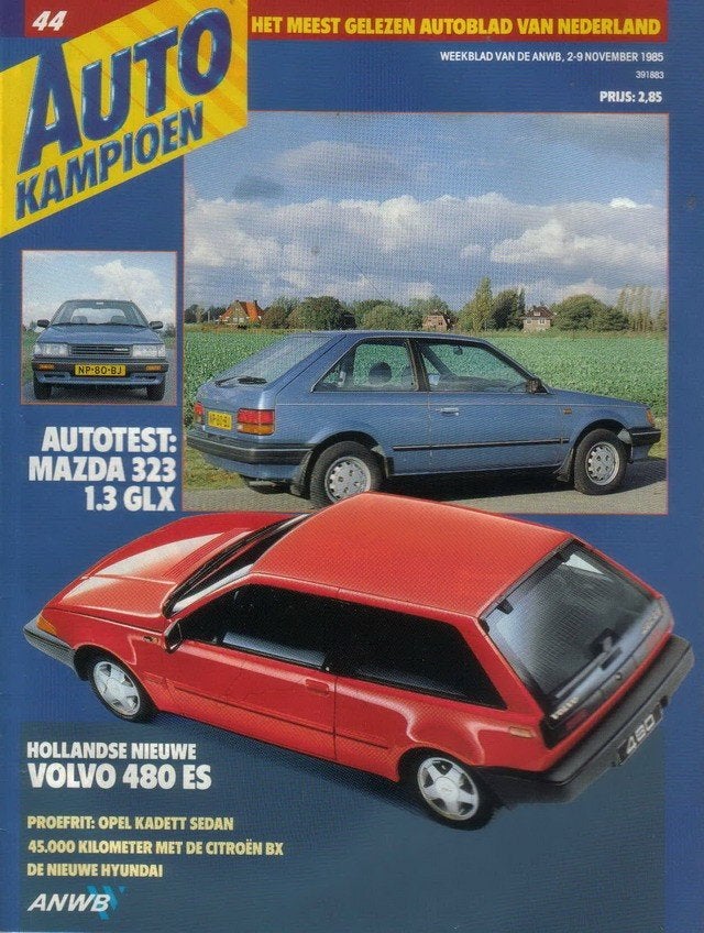 Autokampioen 44 1985 : Volvo 480 ES - Renault Alpine A610 V6, Ophalen of Verzenden, Gelezen, Algemeen