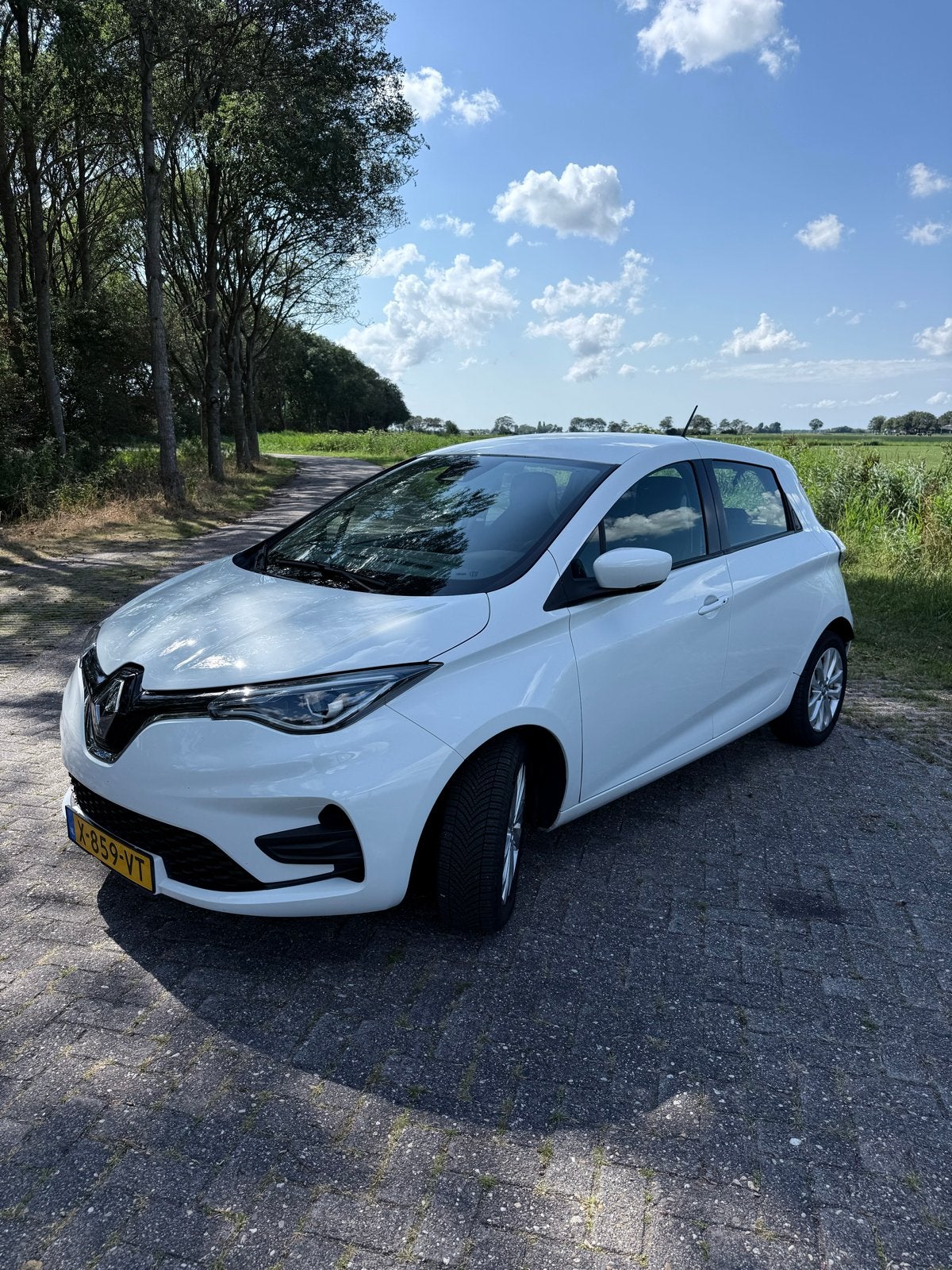 Renault ZOE R110 100pk (batterijhuur) 2020 Wit, Auto's, Renault, 180 min, Wit, Elektrisch, Particulier