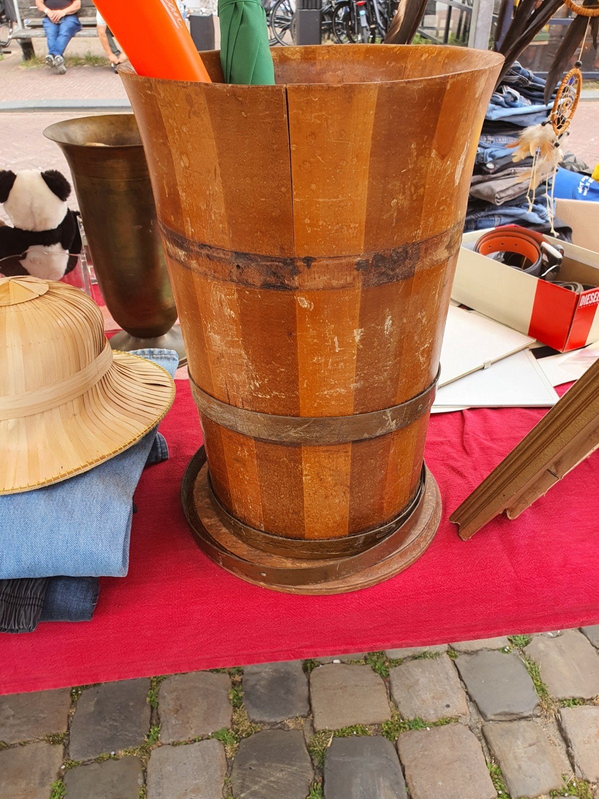 Paraplubak groot heeft wat liefde nodig., Ophalen of Verzenden, Gebruikt, Hout