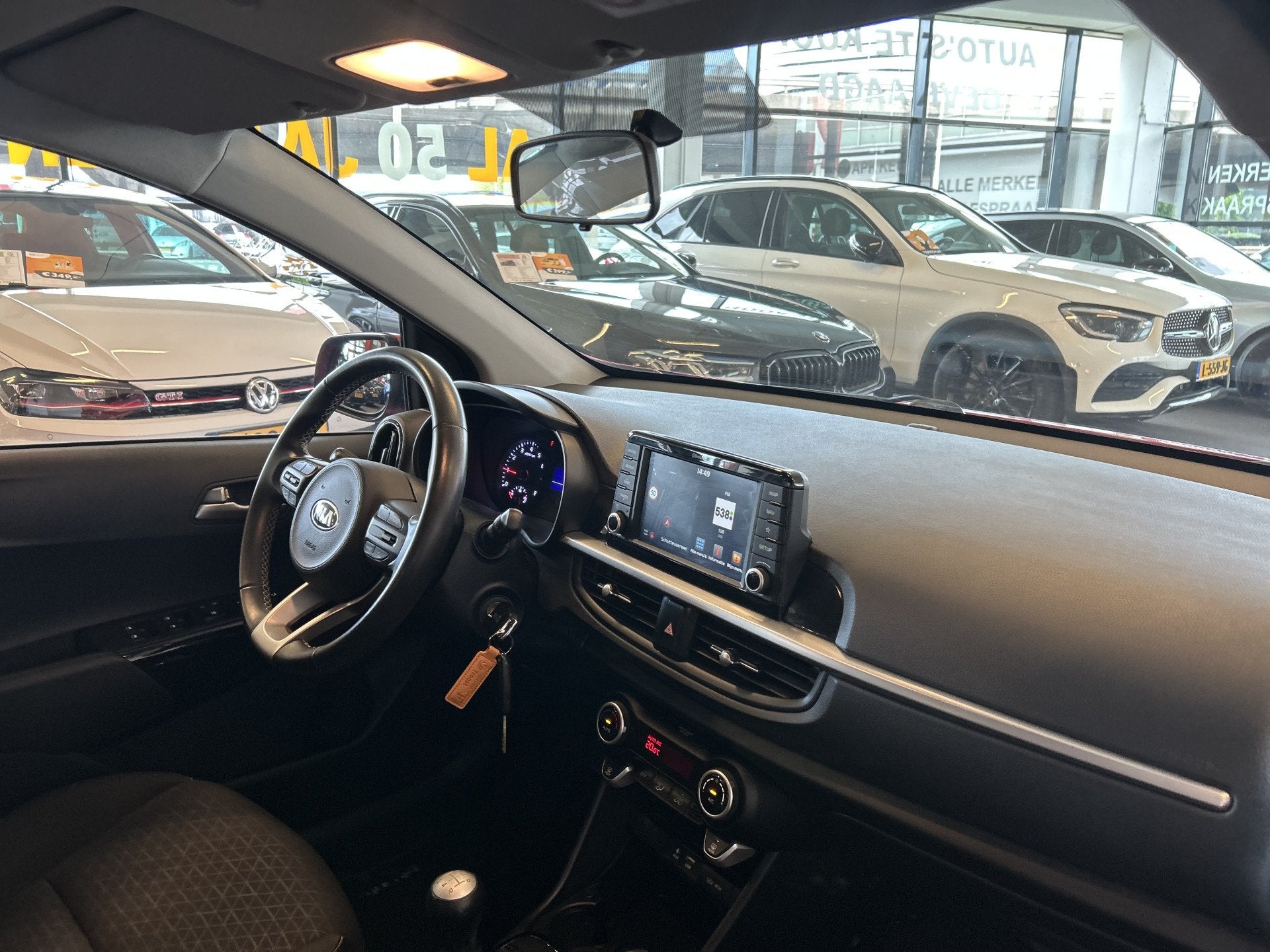 Kia Picanto 1.0 CVVT First Edition | Apple carplay | Achteru, Voorwielaandrijving, Stof, Gebruikt, Start-stop-systeem