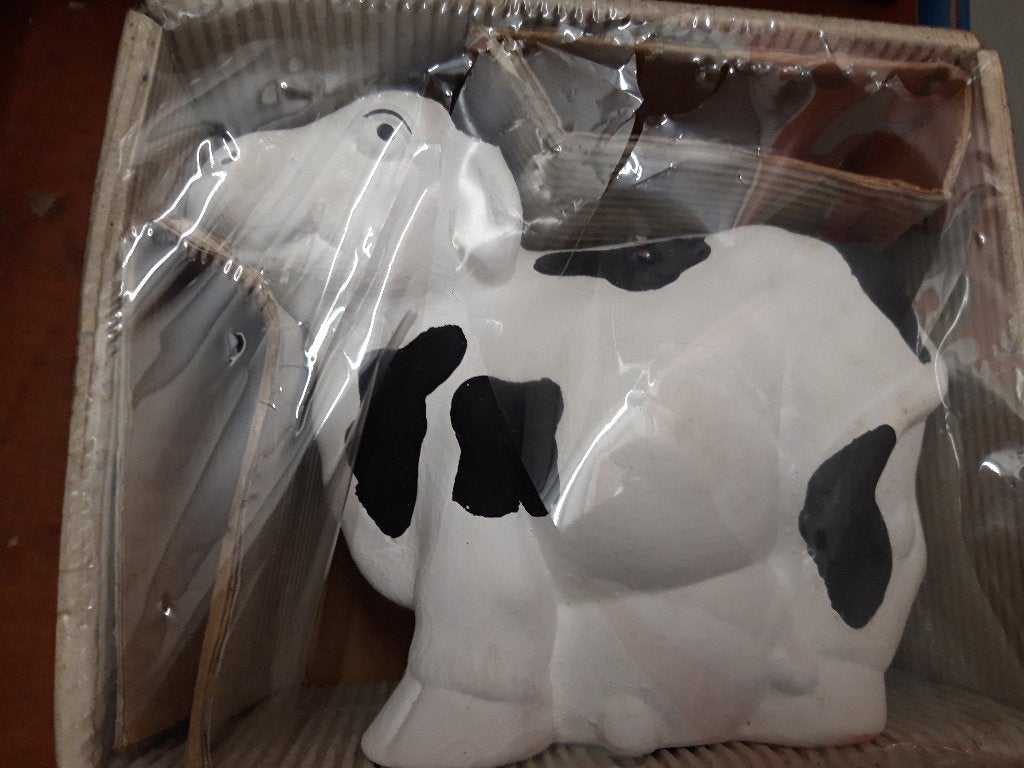 Koe steen, Verzamelen, Dierenverzamelingen, Ophalen of Verzenden, Nieuw, Boerderijdier, Beeldje of Figuurtje