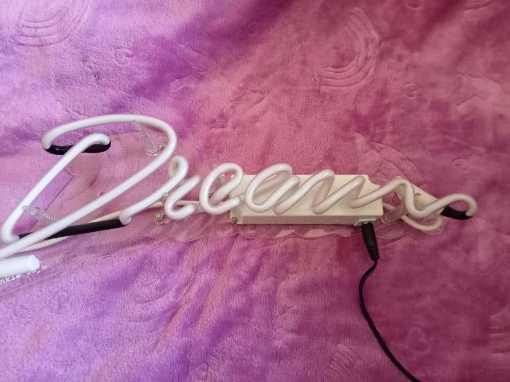 NEON LAMP DREAM, Huis en Inrichting, Ophalen, Overige typen, Glas, Gebruikt