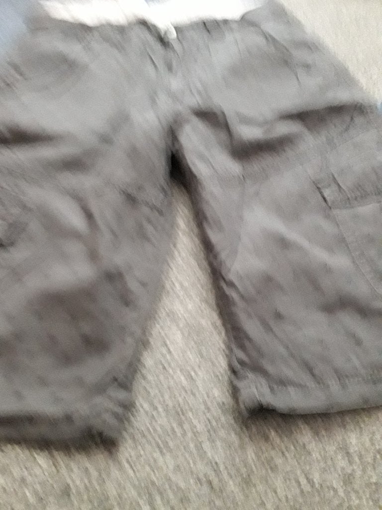 Grijze kirte broek met palmboompjes maat 158/164, Kinderen en Baby's, Kinderkleding | Maat 158, Ophalen of Verzenden, Zo goed als nieuw