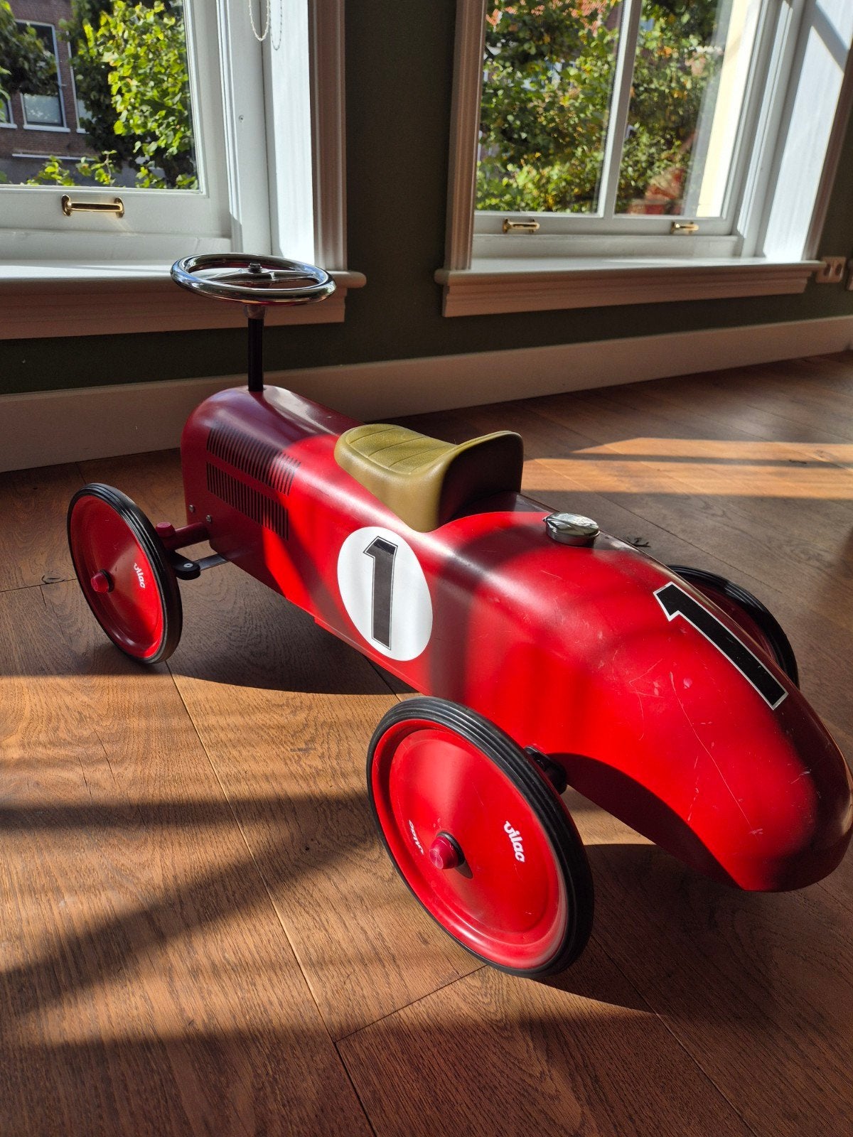 VILAC Loopauto Rode Racer - Vintage Stijl, Ophalen, Gebruikt