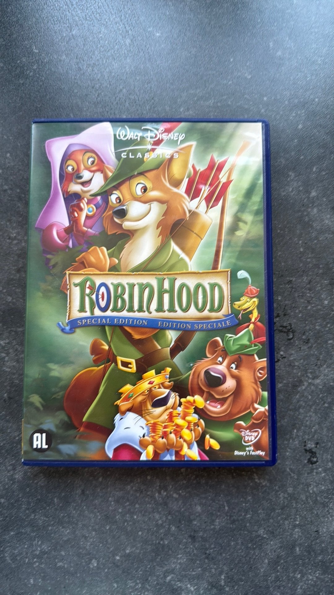 Dvd Robin Hood, Alle leeftijden, Ophalen of Verzenden, Gebruikt