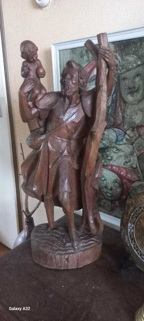 Sint Christoffel houten beeld, Ophalen of Verzenden
