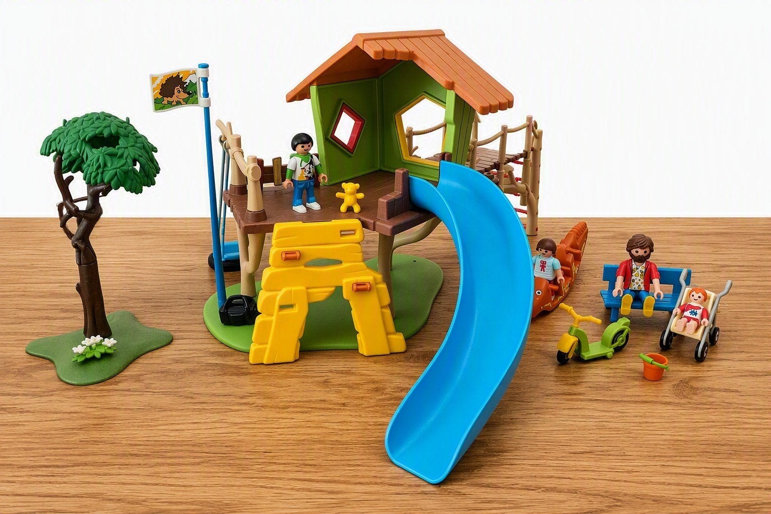 Playmobil Boomhut met Glijbijn, 70281, Kinderen en Baby's, Ophalen, Gebruikt, Gebouw, Complete set