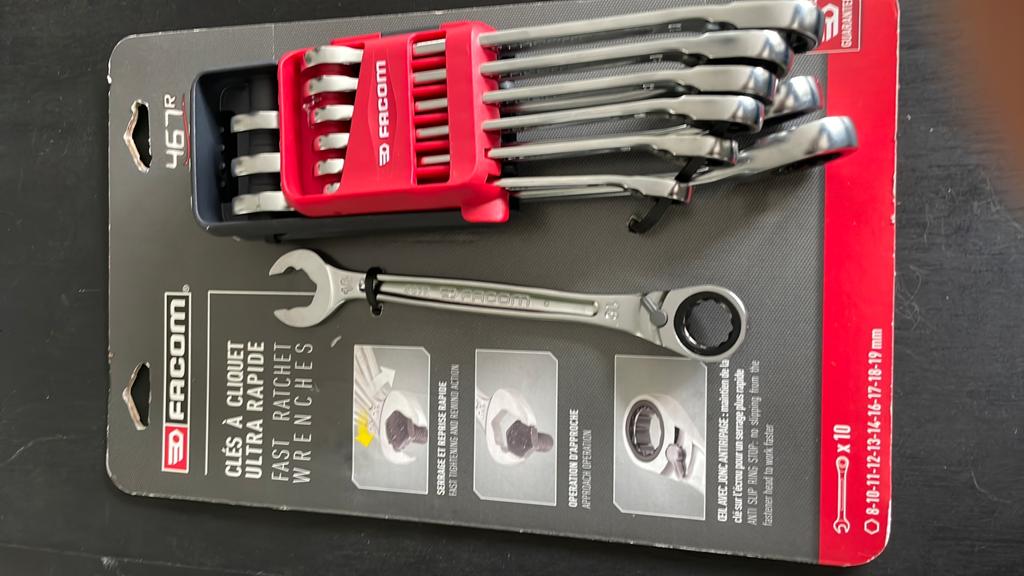 Facom steek/ringratel set nieuw, Doe-het-zelf en Verbouw, Gereedschap | Handgereedschap, Ophalen of Verzenden, Nieuw