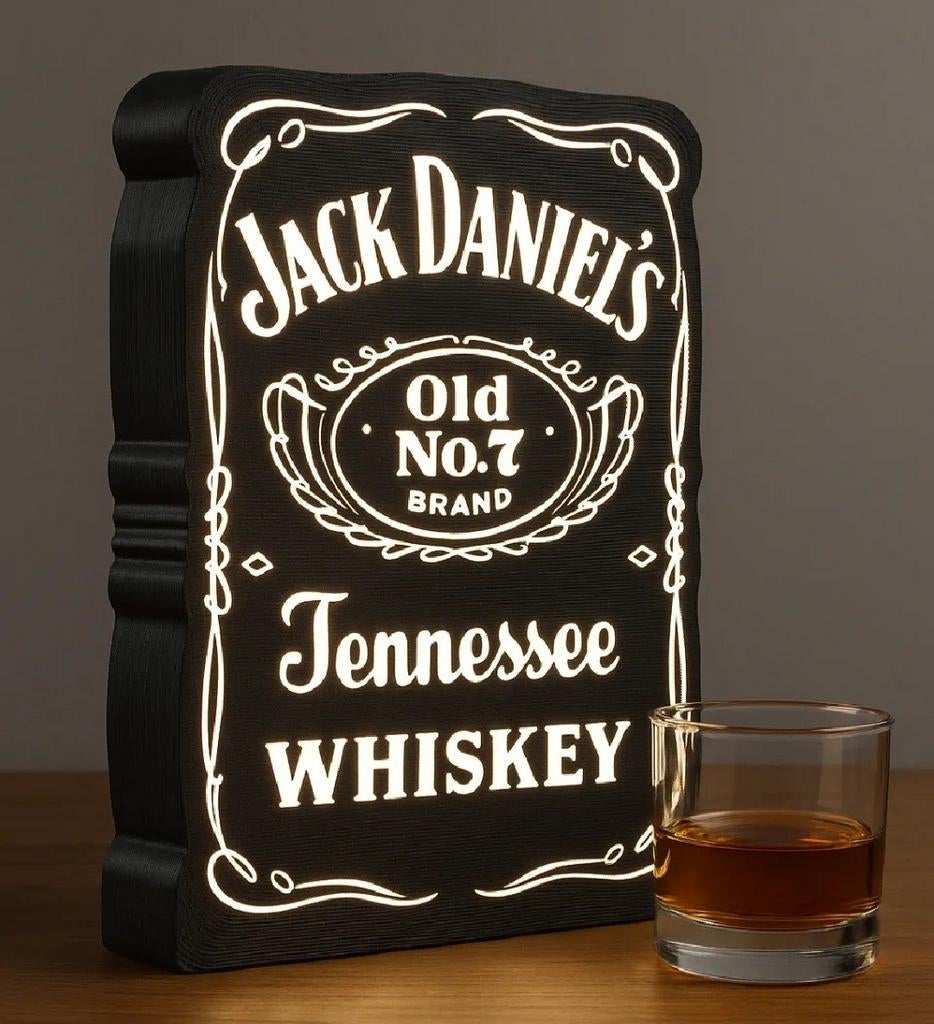 Jack Daniel's LED Lichtbord - Unieke Decoratie, Ophalen of Verzenden, Nieuw, Industrieel, Bar, Modern, Retro