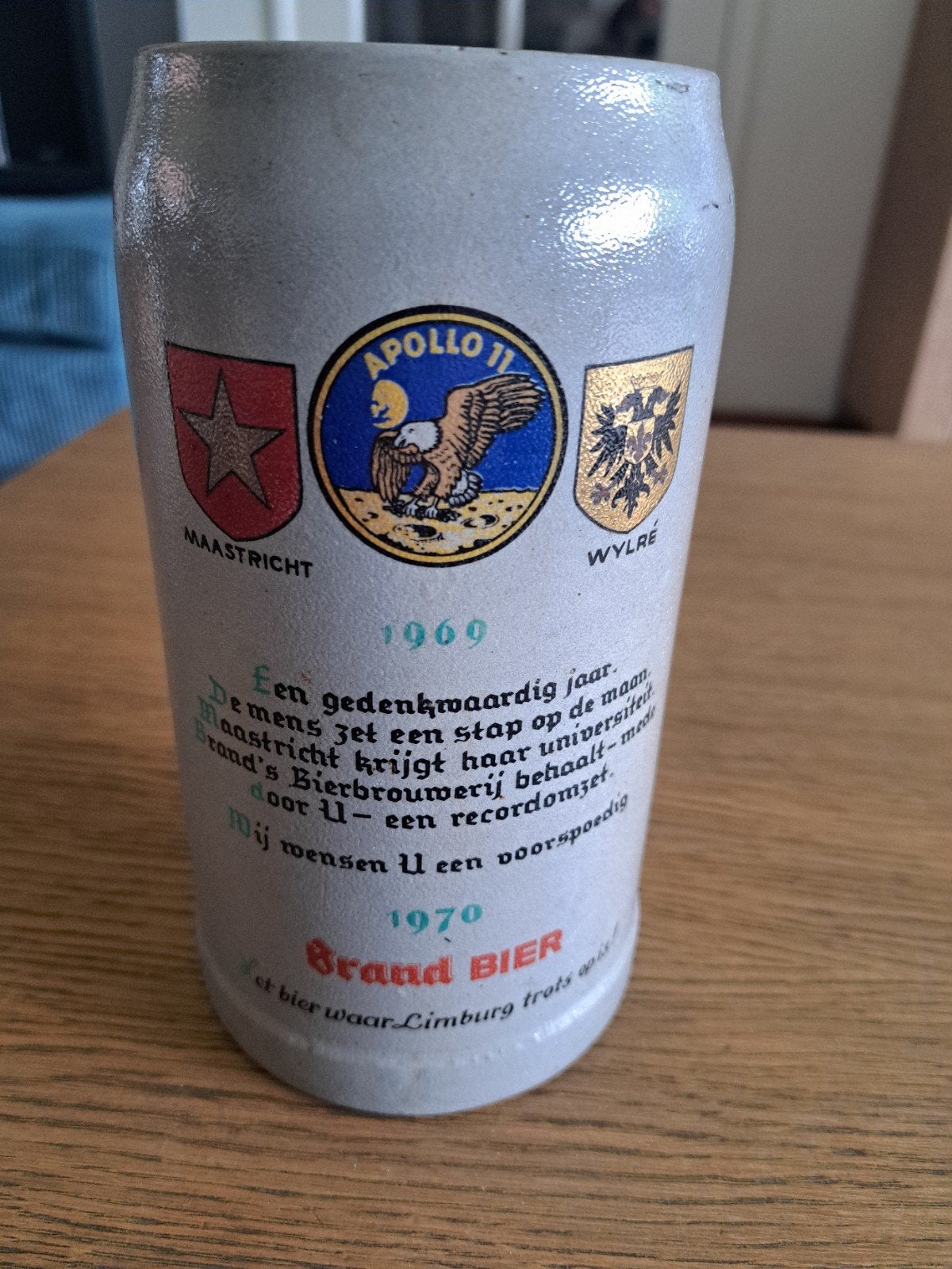 Vintage Brand Bier pul 1969-1970 Apollo 11 Maastricht, Ophalen of Verzenden