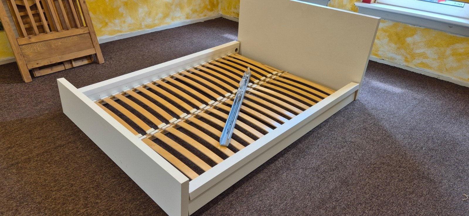 2-persoons bedombouw met lattenbodems 180x200 cm, Huis en Inrichting, Slaapkamer | Bedden, Ophalen, Tweepersoons, Zo goed als nieuw