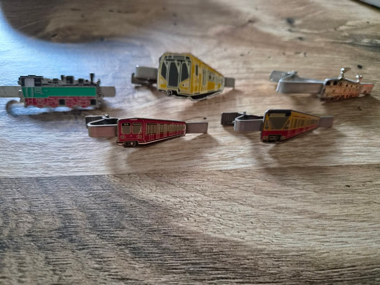 Set van 5 diverse trein dasspelden - Zo goed als nieuw, Info@aida.de, Trein, Gebruikt, Overige typen