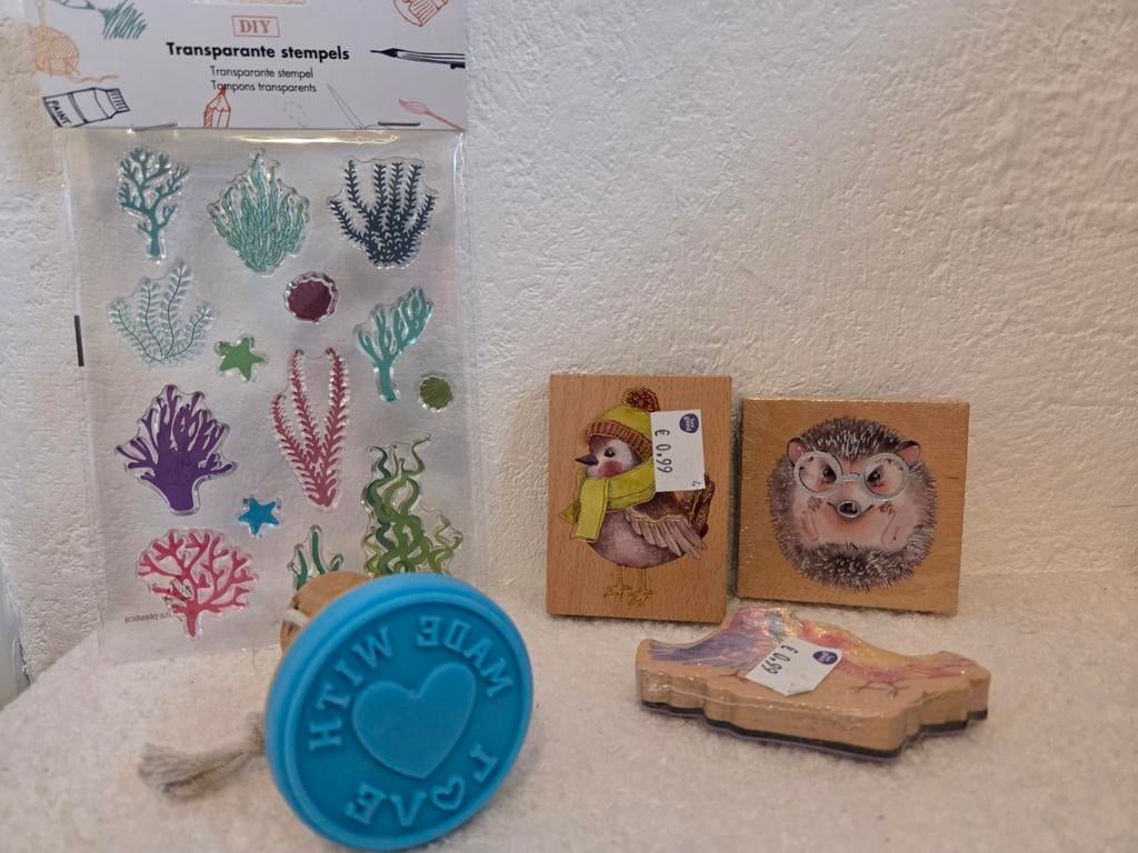 Stempels - mini trechters - uitsteekvormpjes, Ophalen