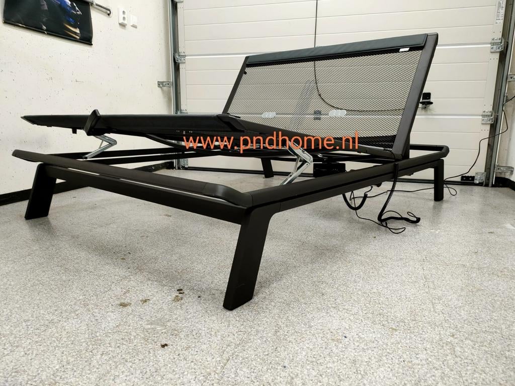 auping Original bed 140x200 elektrisch verstelbaar, Huis en Inrichting, Slaapkamer | Bedden, Verstelbaar, Eenpersoons, Zwart, Zo goed als nieuw