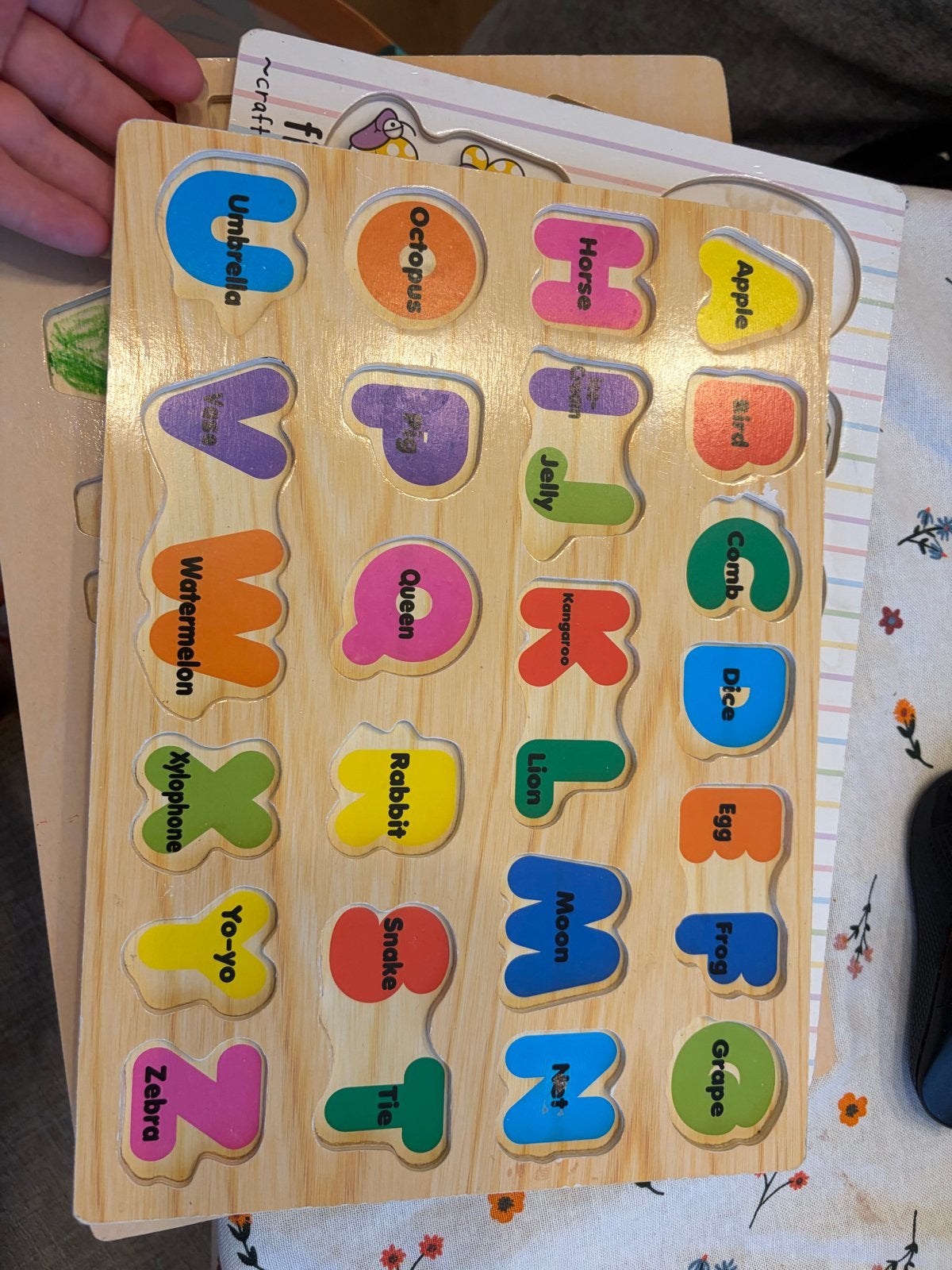 Houten alfabet- en cijferpuzzels voor kinderen, Ophalen, Gebruikt, Jongen of Meisje