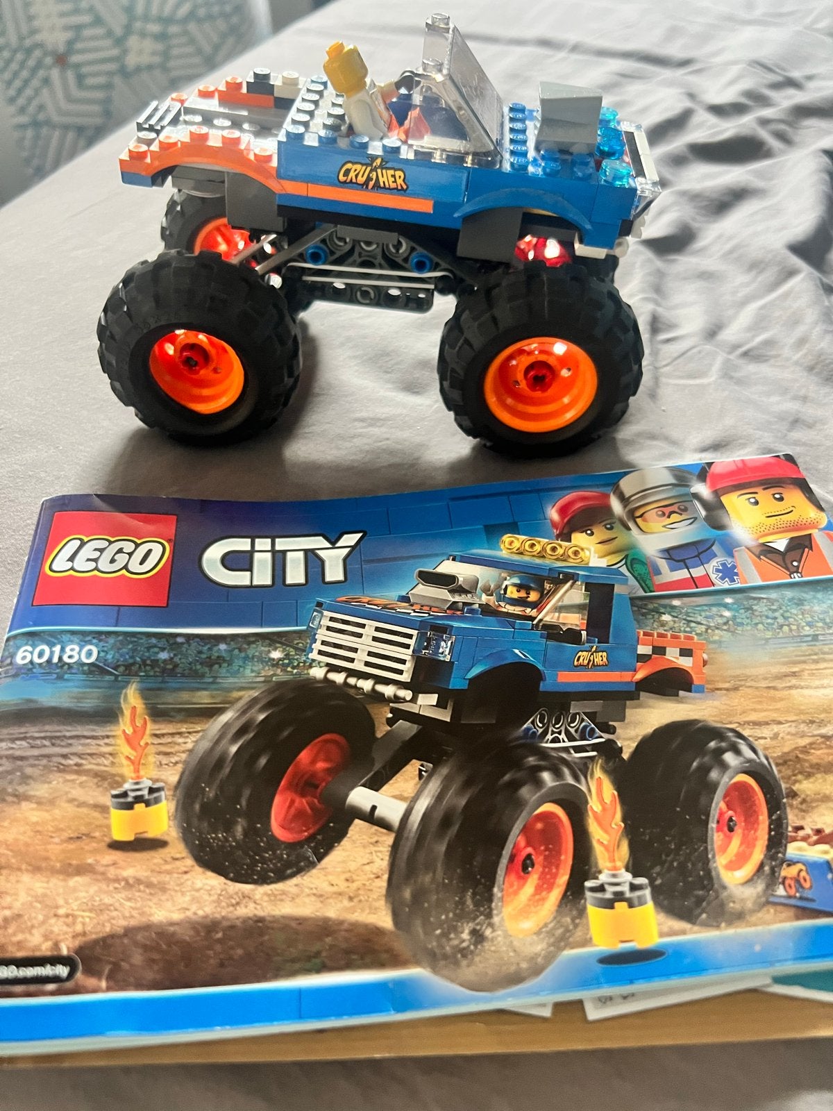 LEGO City 60180 Monster Truck - Zonder doos, Ophalen of Verzenden, Gebruikt