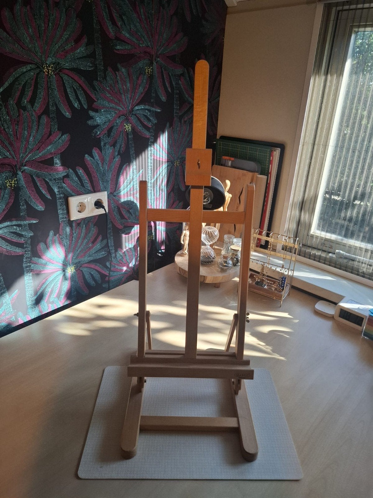 Houten schildersezel - Tafelmodel, Ophalen, Zo goed als nieuw, Ezel