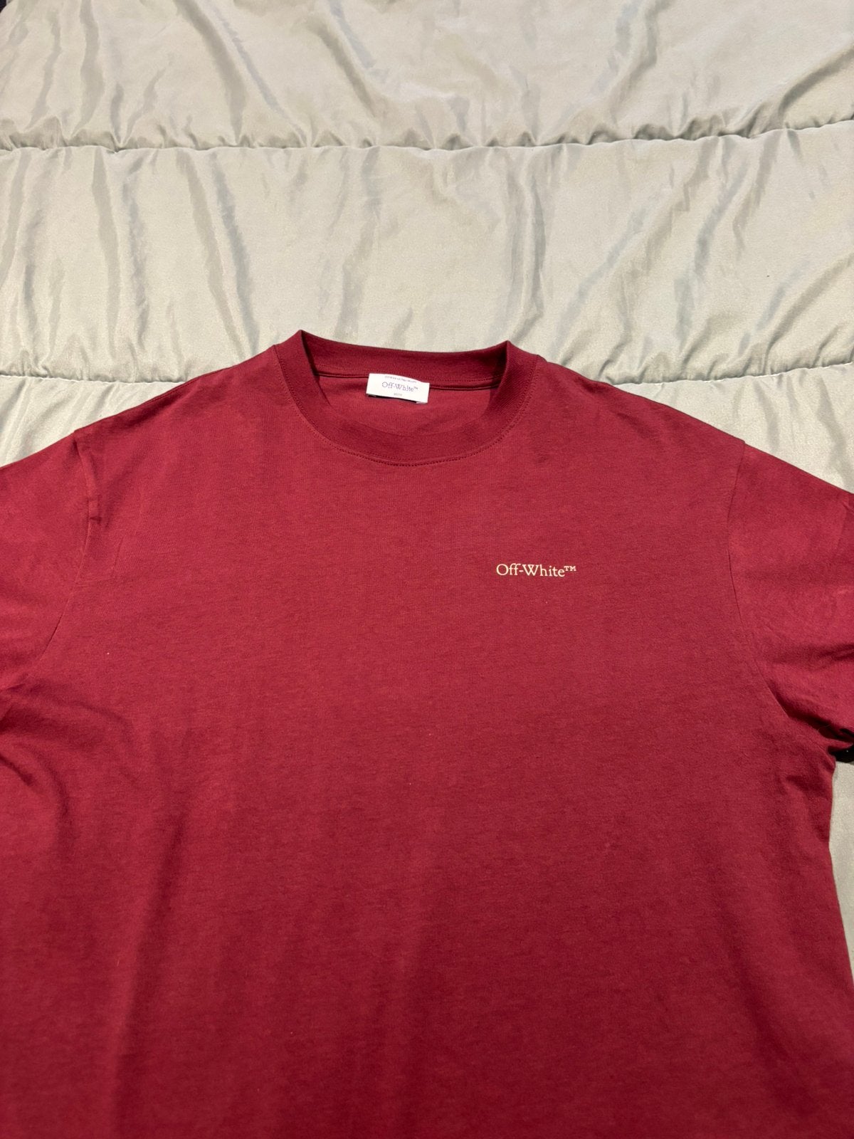 Off white t shirt, Kleding | Heren, T-shirts, Ophalen of Verzenden, Zo goed als nieuw, Maat 52/54 (L), Overige kleuren