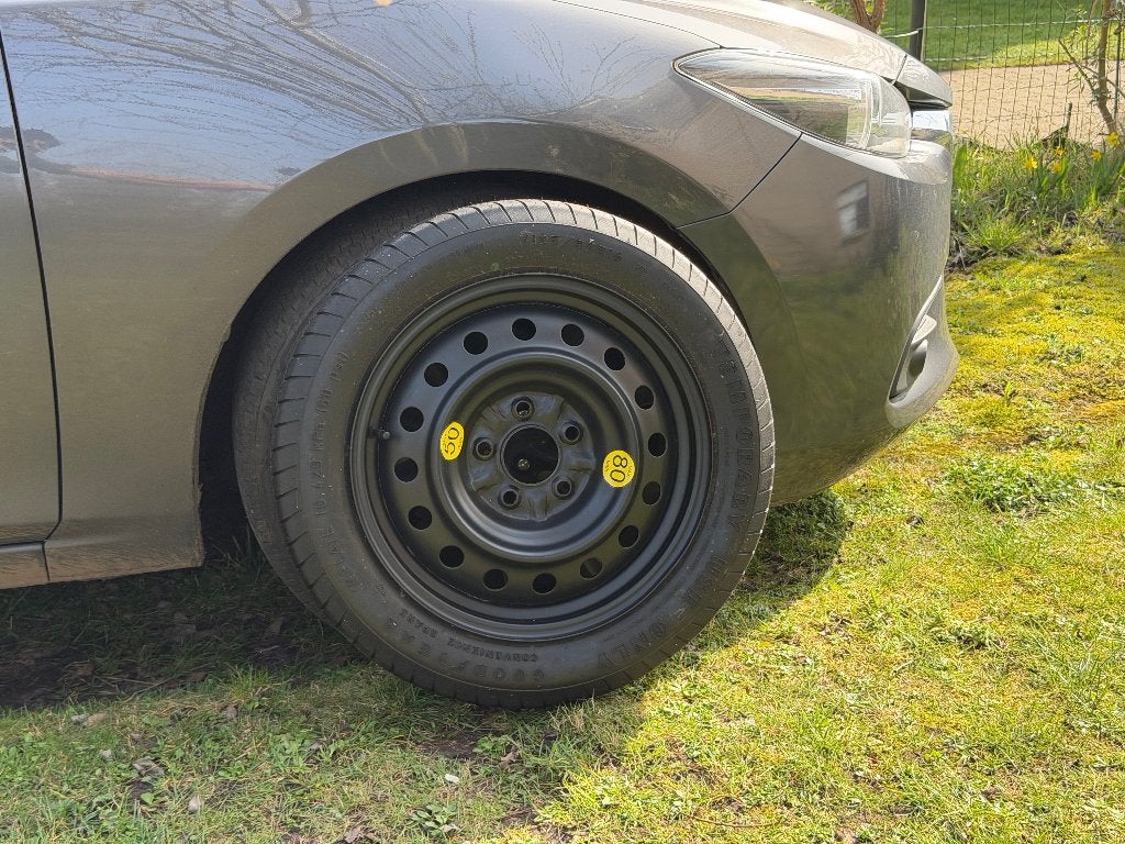 Thuiskomer Goodyear T125/85 R16 99M op stalen velg, Ophalen, Overige, 16 inch, Overige
