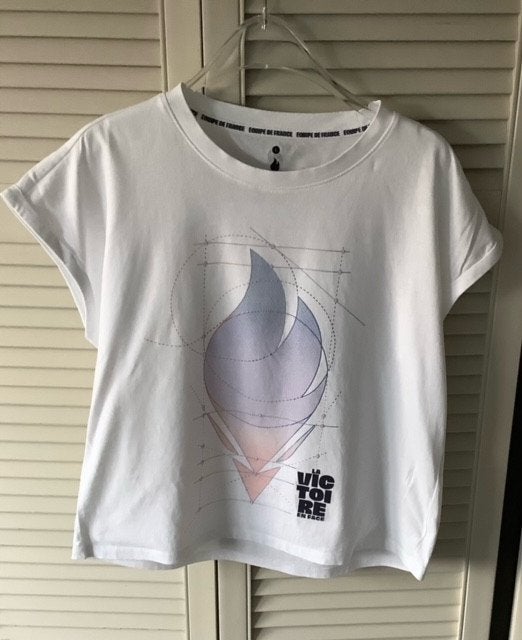 T-shirt Olympische Spelen Equipe France Maat L, Wit, Maat 42/44 (L), Ophalen of Verzenden, Zo goed als nieuw