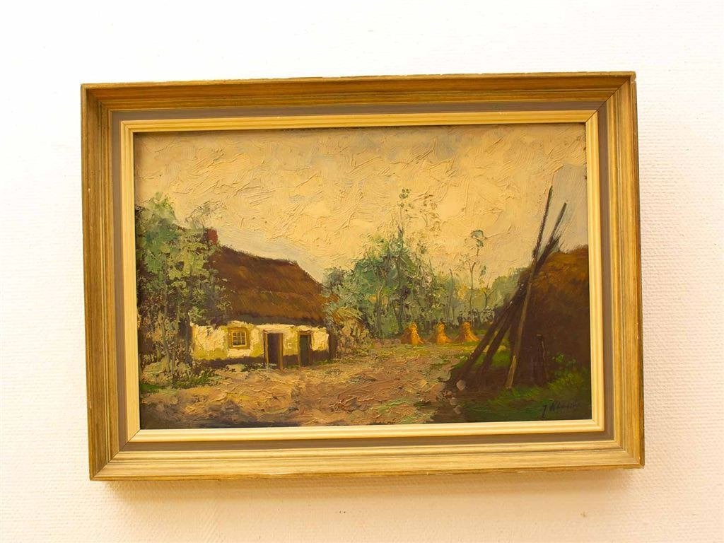 Schilderij van een boederijtje 35738