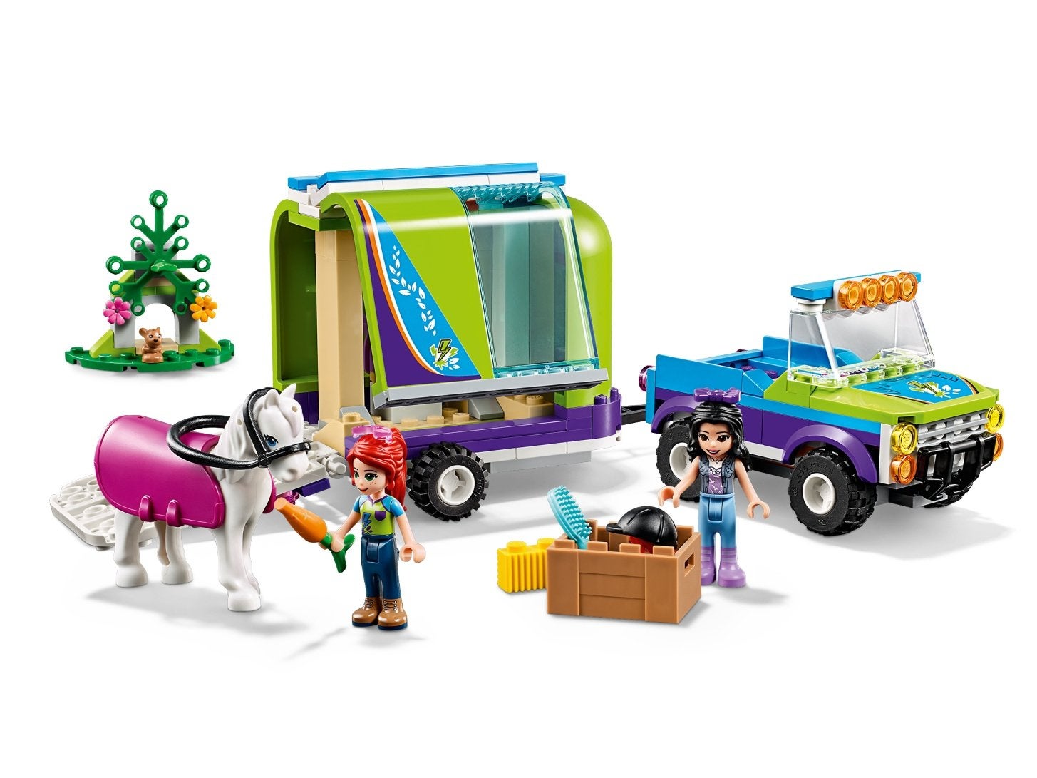 Lego Friends Mia’s Paardentrailer 41371, Lego, Friends, Ophalen of Verzenden, Complete set